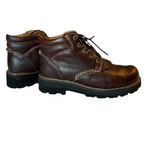 Ariat  Canyon Women’s Brown Leather kiltie Boots size 7.5 B